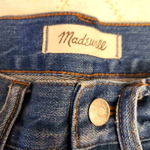 Madewell The Perfect Vintage Jean Size 27 Distressed Medium Wash Straight Leg - Picture 2 of 11